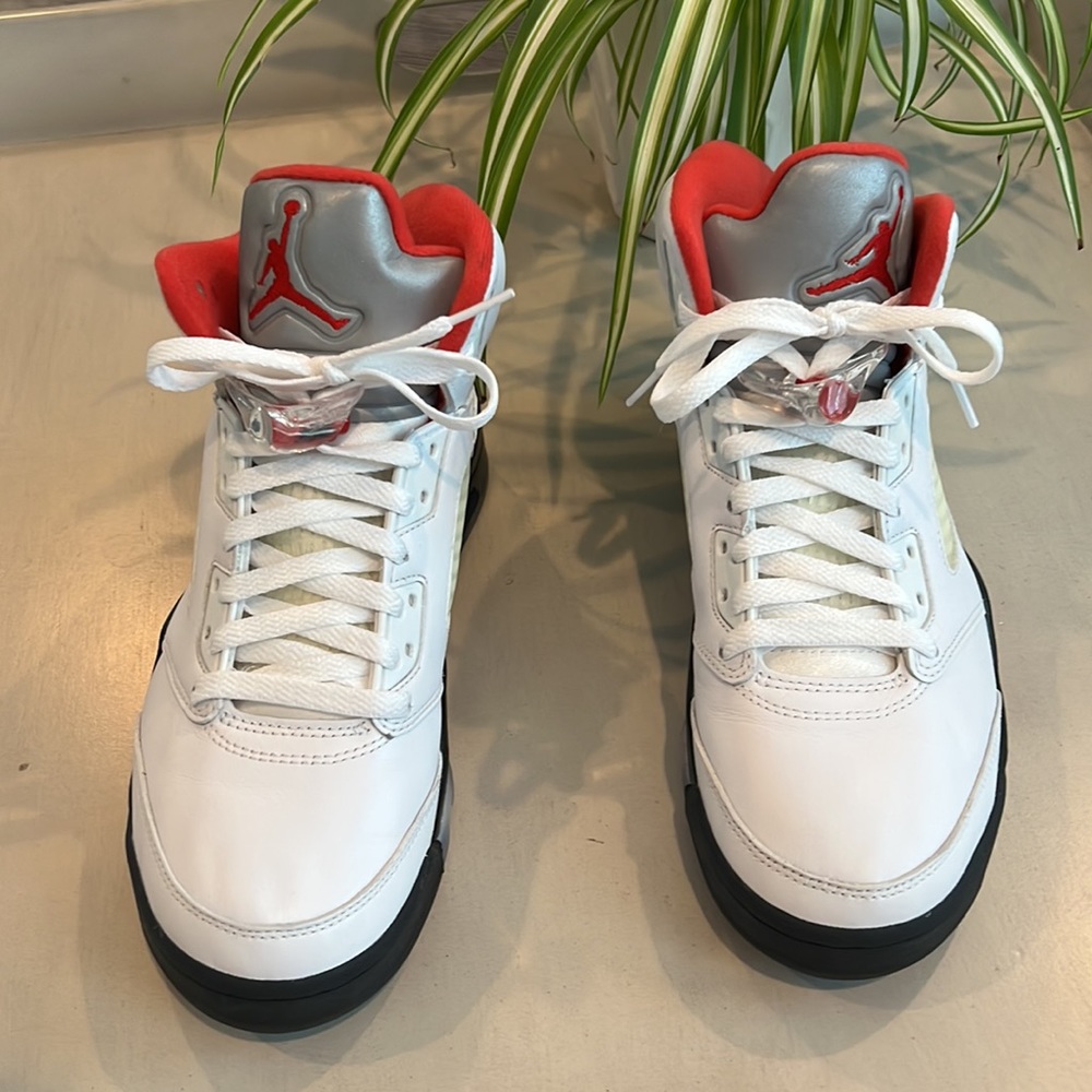 Nike Air Jordan 5 Retro “Fire Red” Sneakers - Picture 3 of 11